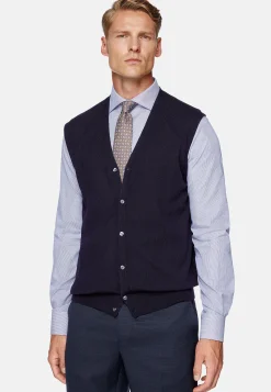 Boggi Milano Gilet En Laine Mérinos