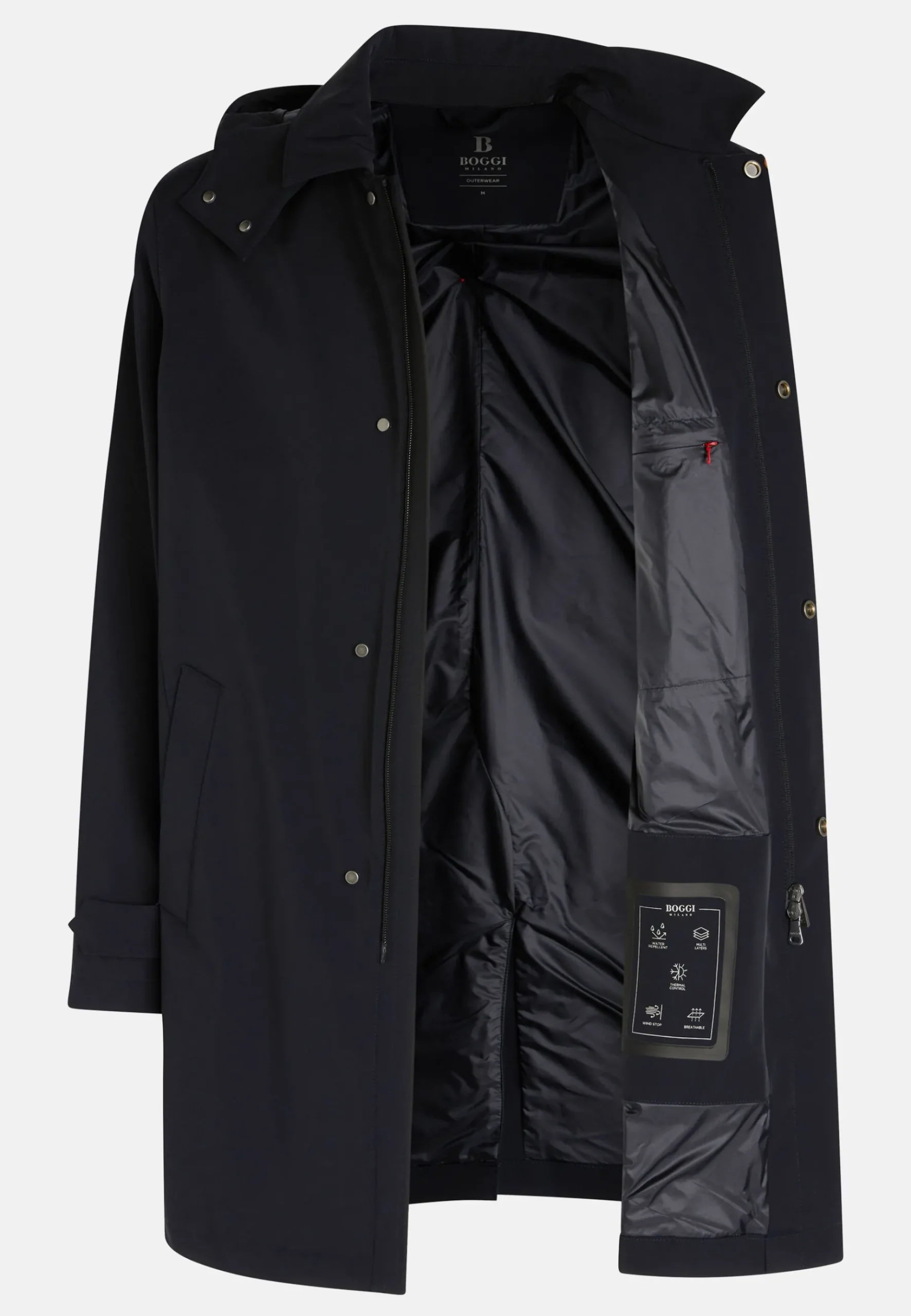 Boggi Milano Imperméable En Nylon Technique B Travel