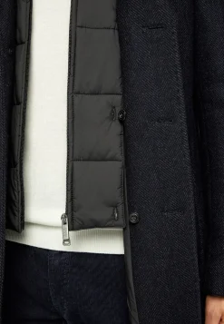 Boggi Milano Manteau Avec Gilet En Cachemire Mélangé