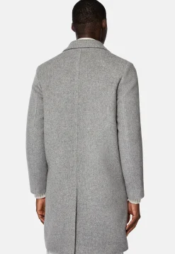 Boggi Milano Manteau En Laine À Simple Boutonnage