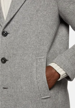 Boggi Milano Manteau En Laine À Simple Boutonnage