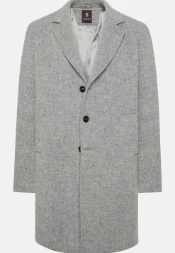 Boggi Milano Manteau En Laine À Simple Boutonnage