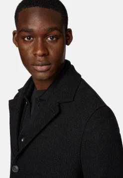 Boggi Milano Manteau En Laine À Simple Boutonnage