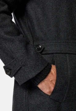 Boggi Milano Manteau En Laine À Simple Boutonnage