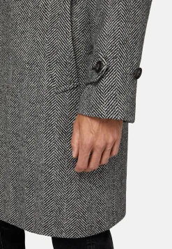 Boggi Milano Manteau En Laine À Simple Boutonnage