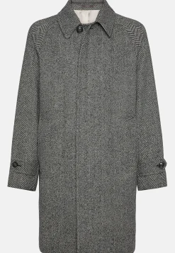 Boggi Milano Manteau En Laine À Simple Boutonnage