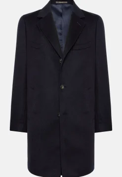 Boggi Milano Manteau En Pur Cachemire À Boutonnage Simple