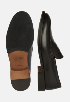 Boggi Milano Mocassin En Cuir Tamponné
