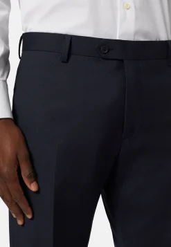 Boggi Milano Pantalon à Micromotif En Laine Extensible