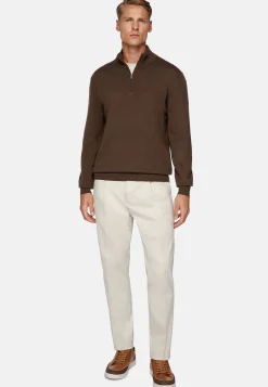 Boggi Milano Pantalon En Coton Avec Pinces