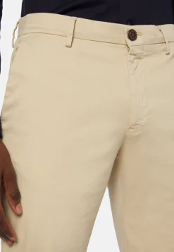 Boggi Milano Pantalon En Coton Tencel Extensible