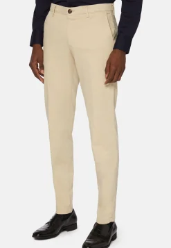 Boggi Milano Pantalon En Coton Tencel Extensible