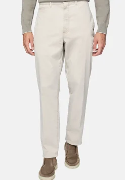 Boggi Milano Pantalon En Gabardine De Coton Extensible