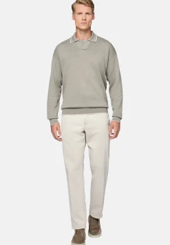 Boggi Milano Pantalon En Gabardine De Coton Extensible