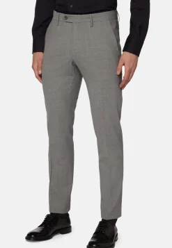 Boggi Milano Pantalon En Laine Stretch Lavable