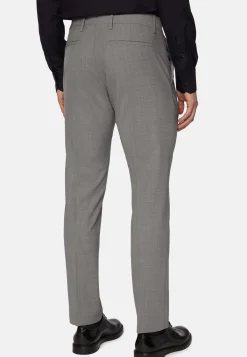 Boggi Milano Pantalon En Laine Stretch Lavable