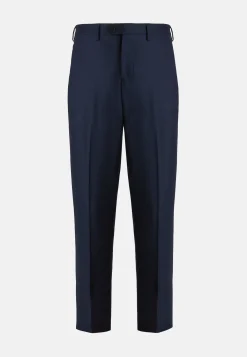 Boggi Milano Pantalon Oeil-de-perdrix En Laine Coupe Droite