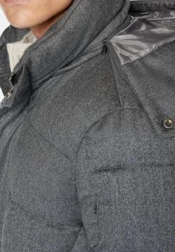 Boggi Milano Parka En Flanelle Rembourrée En Plume D'Oie