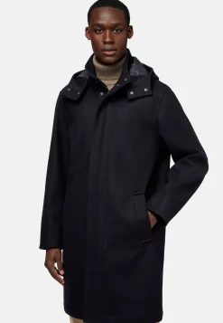 Boggi Milano Parka En Laine Technique