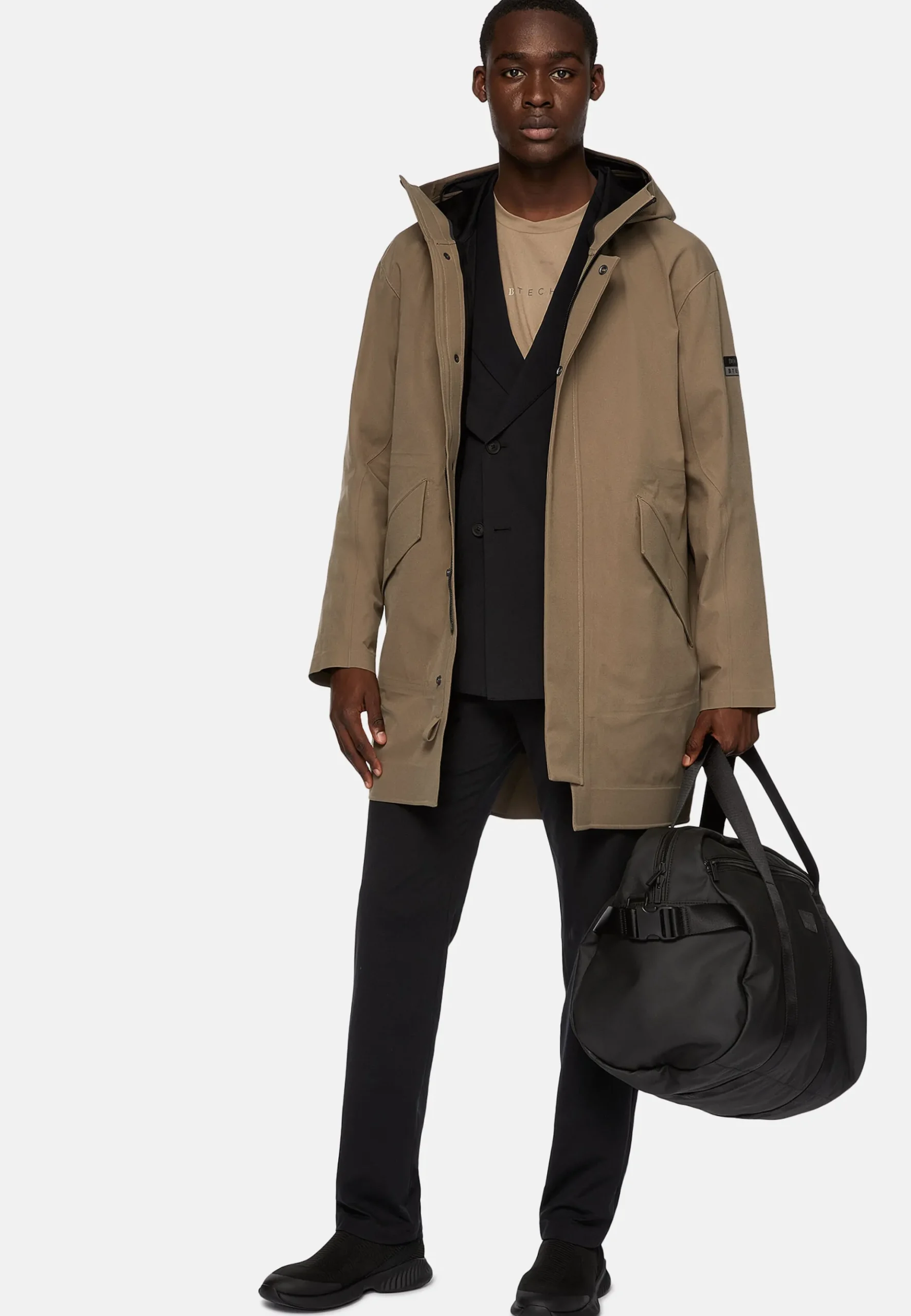 Boggi Milano Parka En Tissu Technique Recyclé B Tech