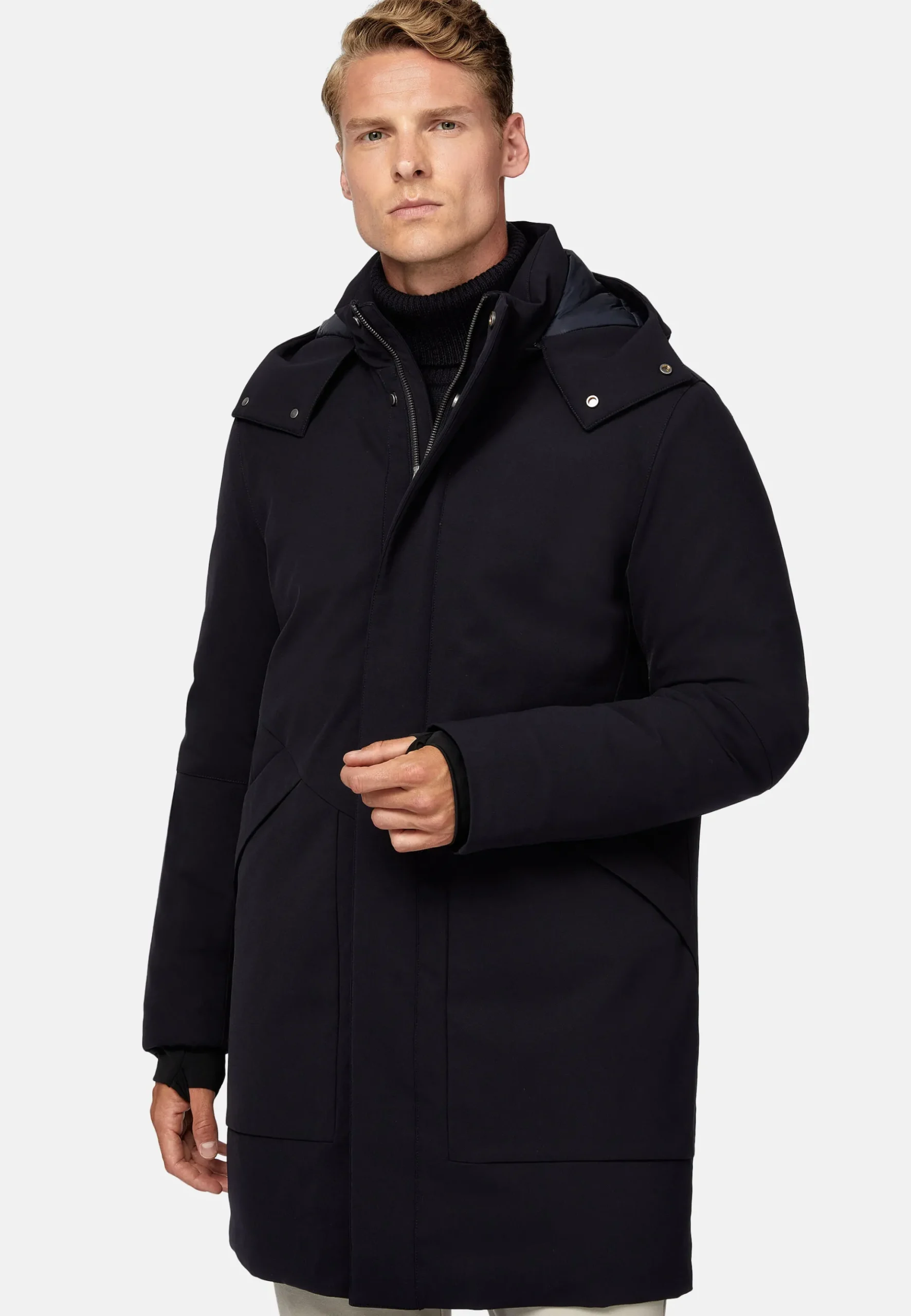 Boggi Milano Parka En Tissu Technique Rembourré