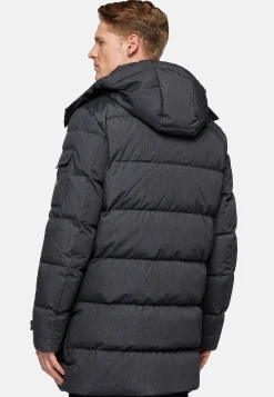 Boggi Milano Parka En Tissu Technique Plume D'Oie BTech