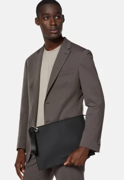 Boggi Milano Pochette Clutch En Tissu Technique Avec Polyester Recyclé