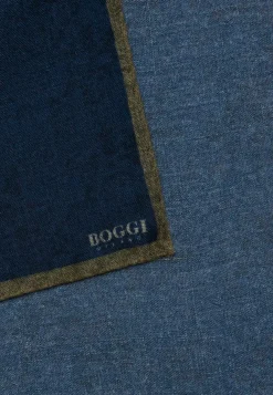 Boggi Milano Pochette Motif Bord Contrasté En Laine