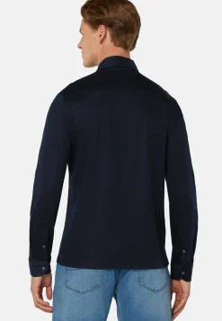 Boggi Milano Polo En Jersey De Coton Pima Regular Fit Manches Longues