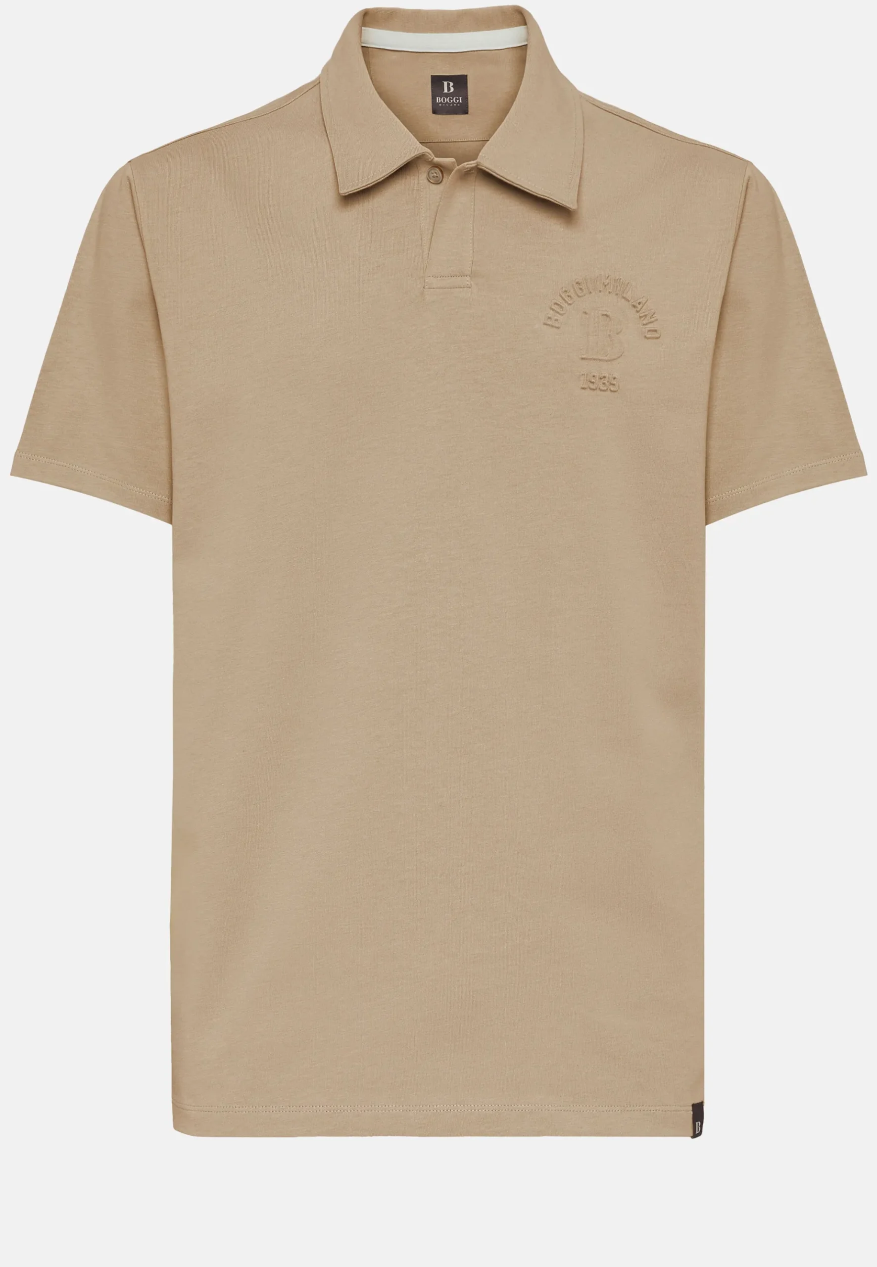 Boggi Milano Polo En Mélange De Jersey Et Coton Bio