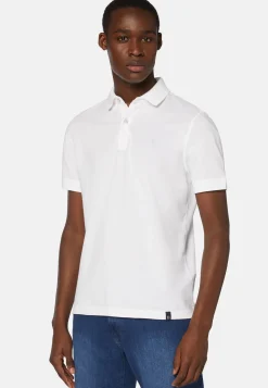 Boggi Milano Polo En Piqué De Coton Coupe Droite
