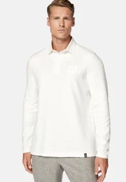 Boggi Milano Polo Rugby En Jersey De Coton Mélangé Regular Fit