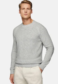 Boggi Milano Pull Col Rond En Cachemire Mélangé