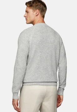 Boggi Milano Pull Col Rond En Cachemire Mélangé