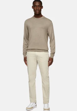 Boggi Milano Pull Col Rond En Laine Mérinos