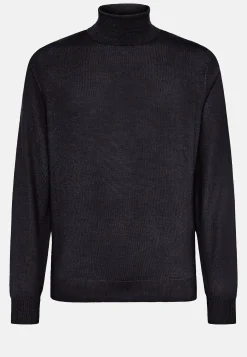 Boggi Milano Pull Col Roulé En Laine Mérinos