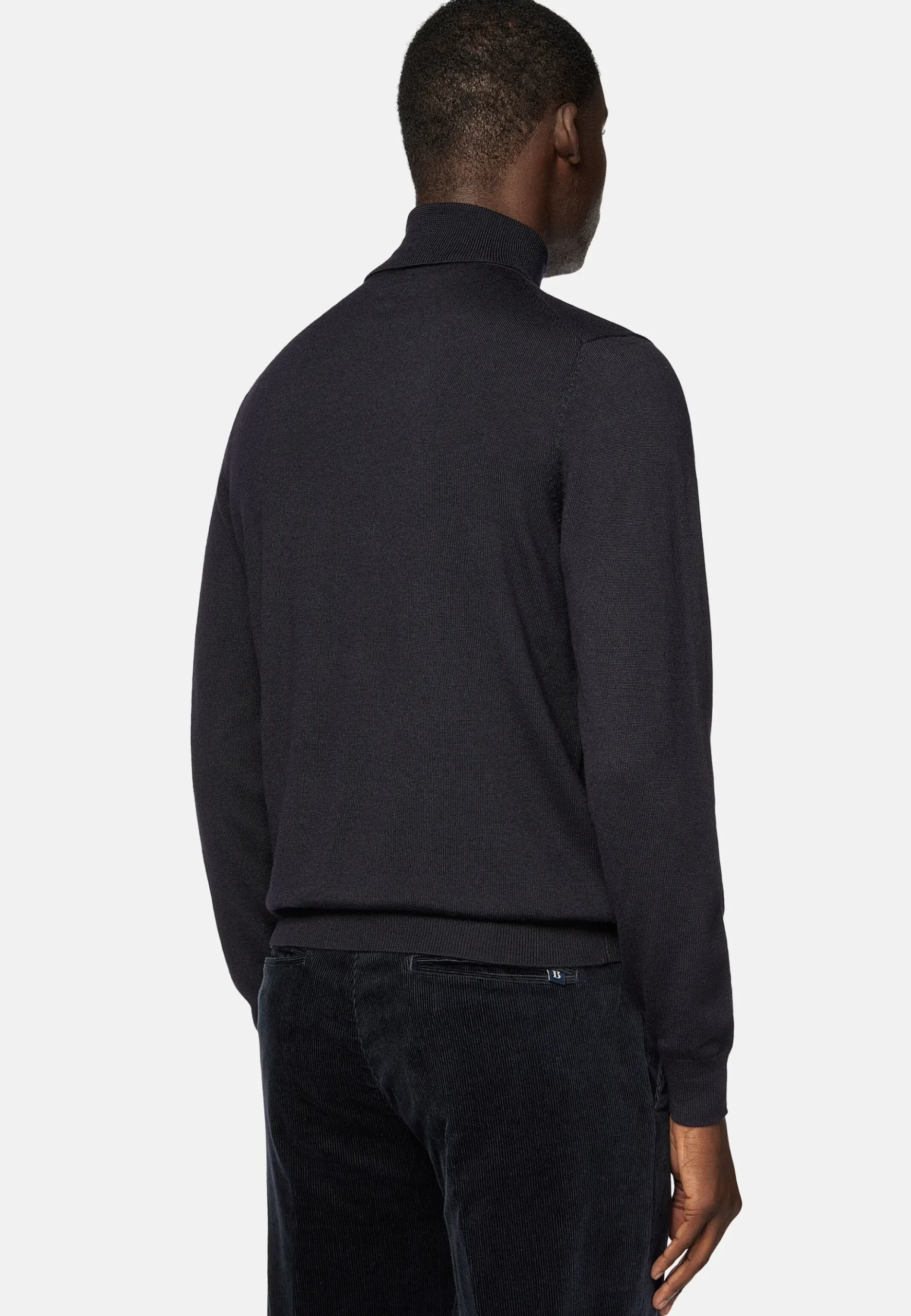 Boggi Milano Pull Col Roulé En Laine Mérinos