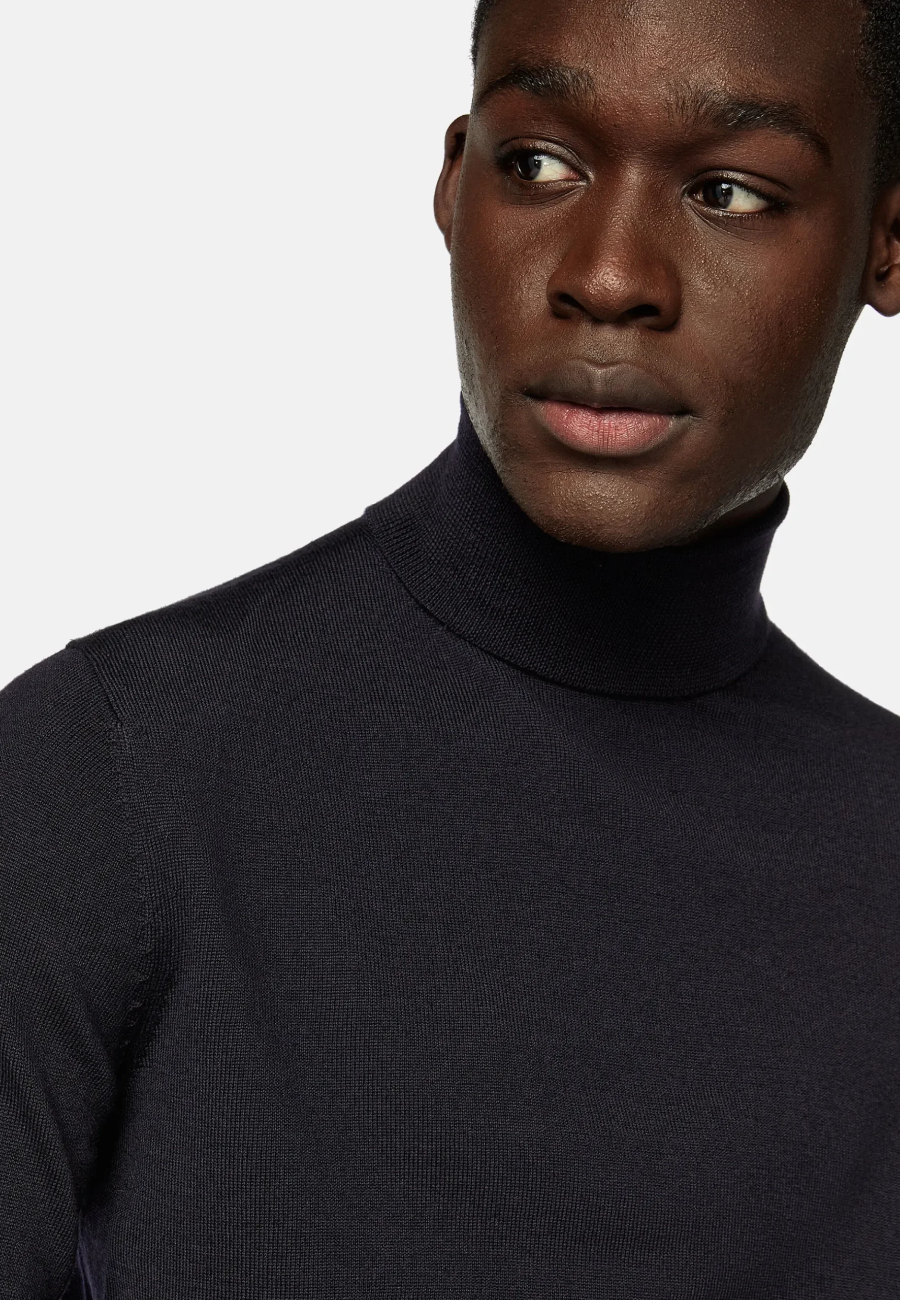 Boggi Milano Pull Col Roulé En Laine Mérinos