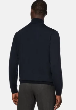 Boggi Milano Pull Col Roulé En Laine Mérinos