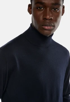 Boggi Milano Pull Col Roulé En Laine Mérinos