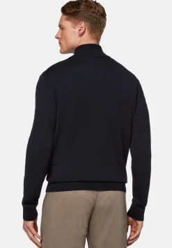 Boggi Milano Pull Full Zip En Laine Mérinos