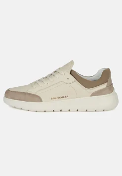 Boggi Milano Sneakers Couleur En Cuir Foulonné