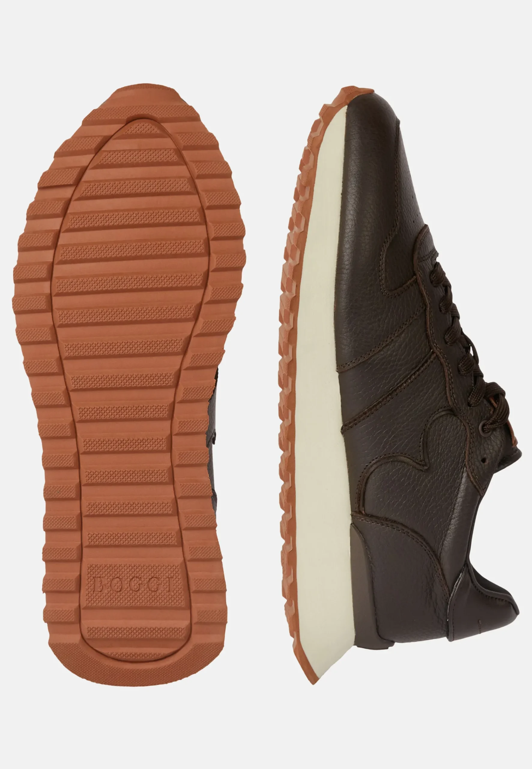 Boggi Milano Sneakers En Cuir Foulonné