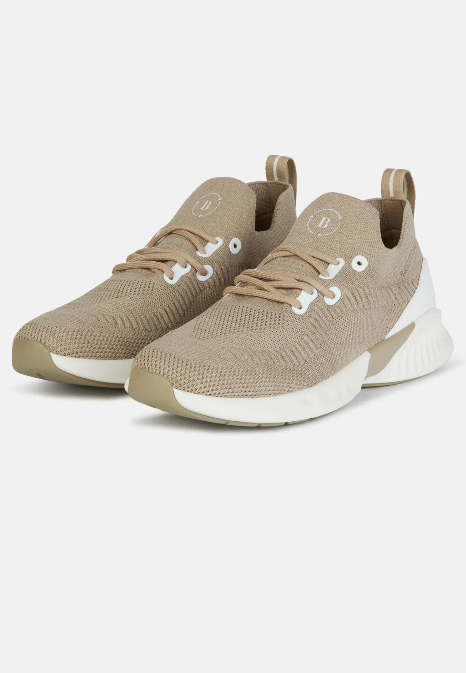 Boggi Milano Sneakers Willow Beiges En Fil Recyclé