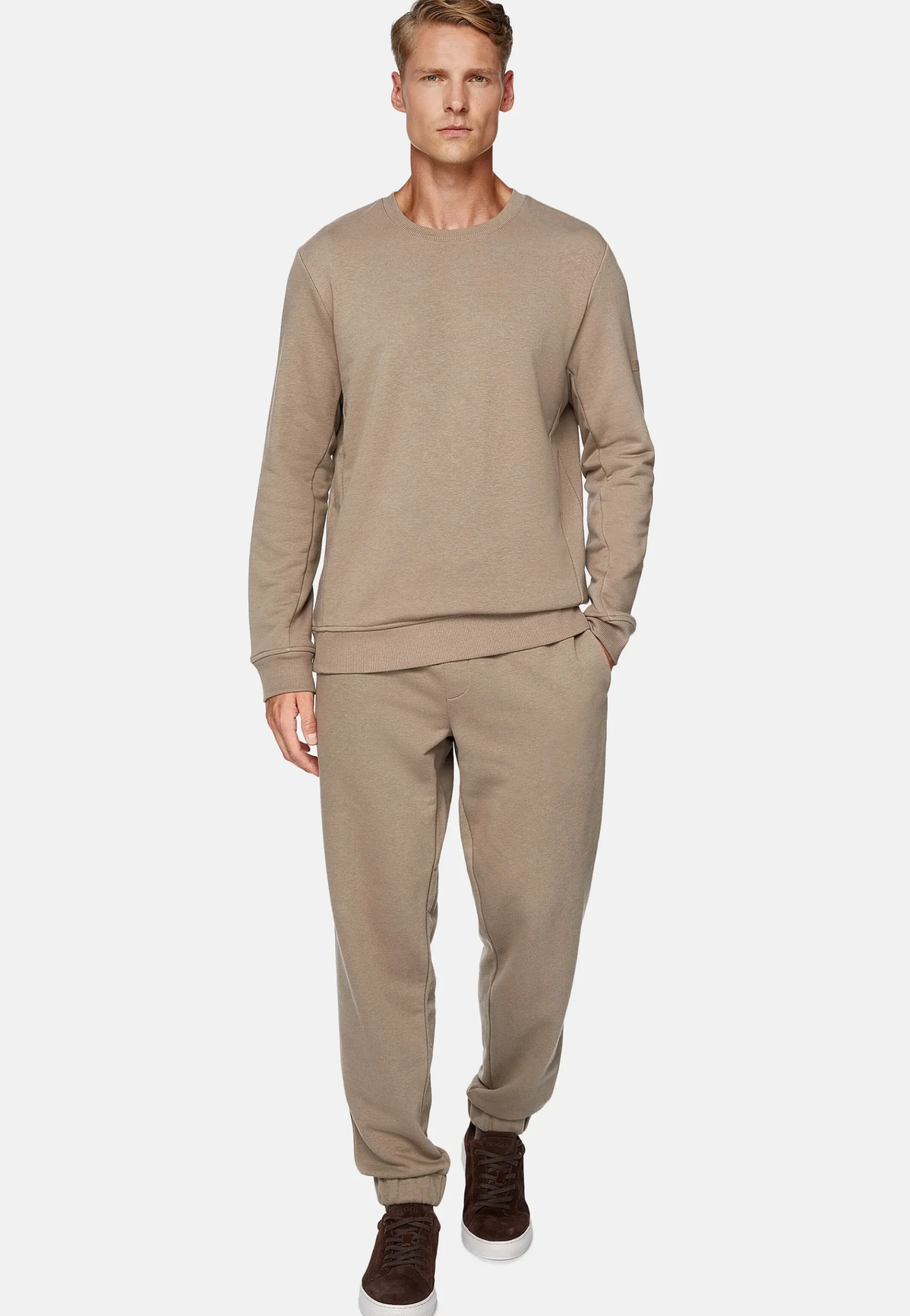 Boggi Milano Sweat À Col Rond En Coton Mélangé