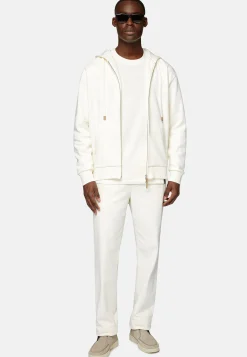 Boggi Milano Sweat Full Zip À Capuche En Coton