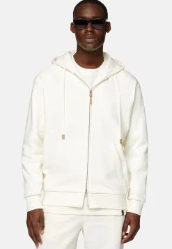 Boggi Milano Sweat Full Zip À Capuche En Coton
