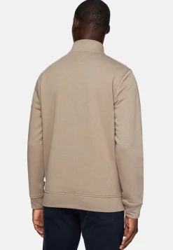 Boggi Milano Sweat Full Zip En Coton Mélangé