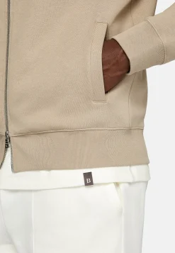 Boggi Milano Sweat-Shirt Full Zip Avec Col Montant En Coton