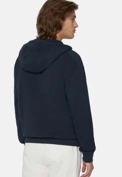 Boggi Milano Sweat-Shirt Full Zip En Coton Bio Mélangé